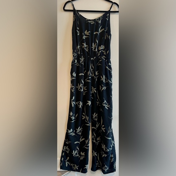 Gap Black Sage Floral Jumpsuit Small Pockets - Picture 2 of 13